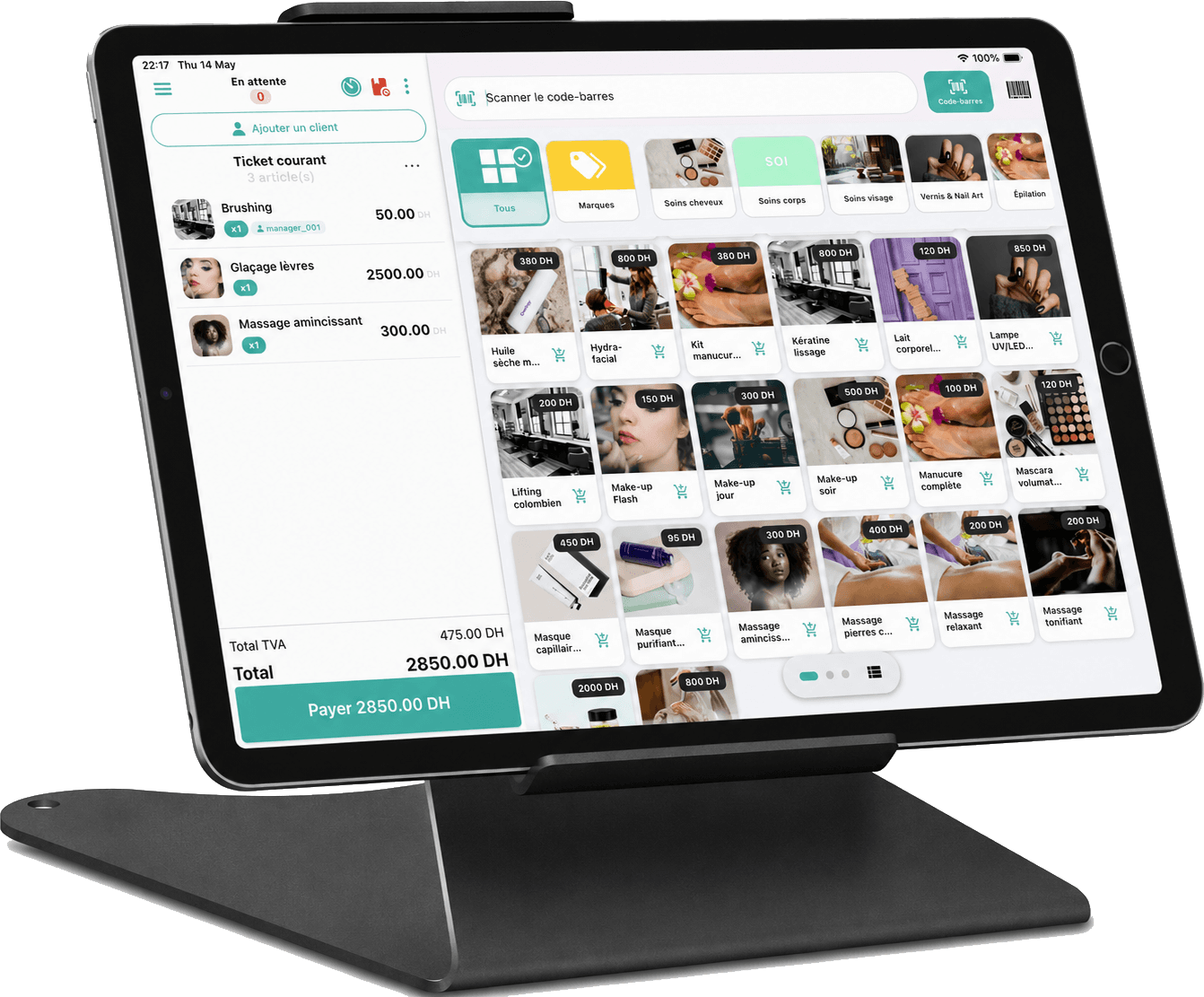 QuickCom POS sur iPad
